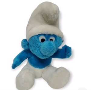 1979 Vintage Smurf Peyo Wallace Berrie & Co 10" Stuffed Animal Plush Toy Collect